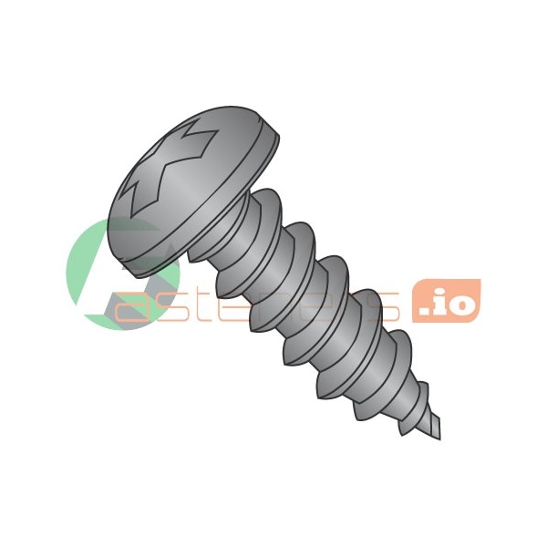 Newport Fasteners Sheet Metal Screw, #8 x 1-1/4 in, Zinc Plated Steel Pan Head Phillips Drive, 4000 PK 329650 - main